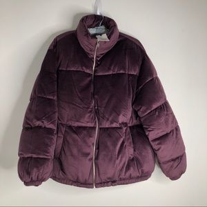 nine west cozy chic collection plum Puffy coat Women’s Size 0X NWT Purple